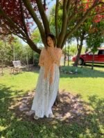 Αέρινη πλεκτή χειροποίητη εσάρπα - Image 3