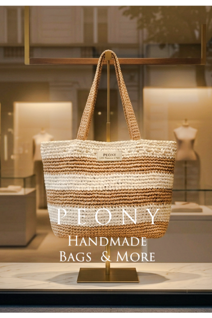 Big raffia summer bag