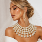 ‘’ Angel Aura ‘’ νυφικό choker me πέρλες