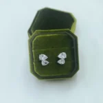‘’ Diamond Dew ‘’ ασημένια νυφικά σκουλαρίκια