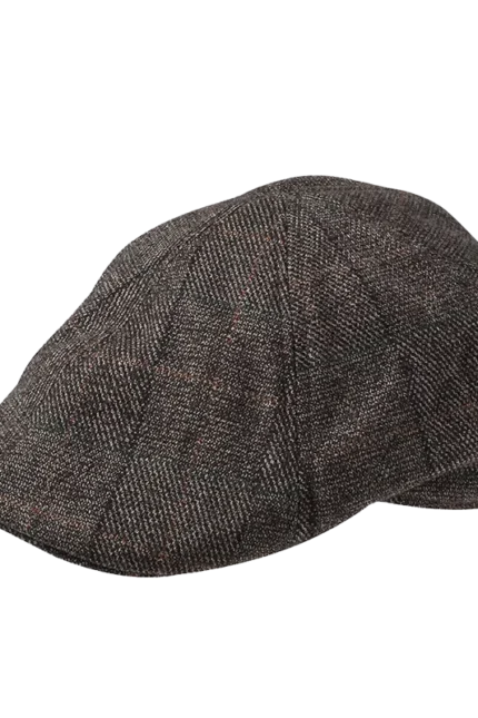 Ανδρικό καπέλο Check Duckbill Τραγιάσκα | Karfil Hats Brown Capelo