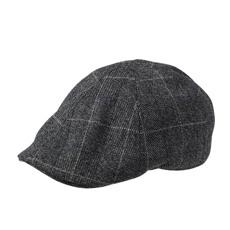 Ανδρικό καπέλο Check Duckbill Τραγιάσκα | Karfil Hats Grey Capelo