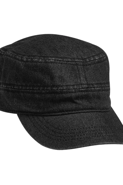 Ανδρικό καπέλο Denim Castro Τζόκεϊ | Karfil Hats Black Capelo