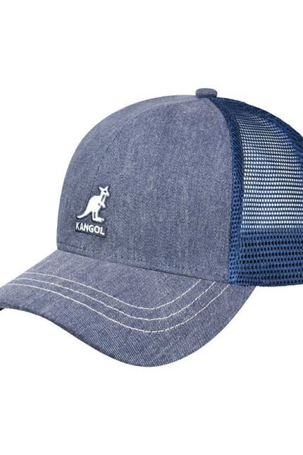 Ανδρικό καπέλο baseball Distressed Cotton Mesh Baseball | Kangol Navy Capelo