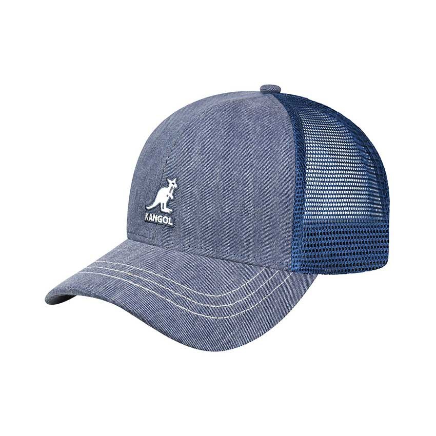 Distressed-Cotton-Mesh-Baseball-Kangol-Navy Ανδρικό καπέλο baseball Distressed Cotton Mesh Baseball | Kangol Navy Capelo