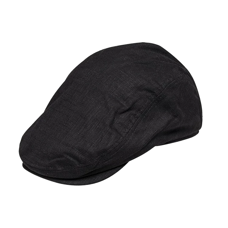 Flat-Τραγιάσκα-Κarfil-Hats-Black Ανδρικό καπέλο Flat Τραγιάσκα | Κarfil Hats Black Capelo