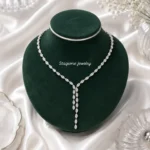 ‘’ Crystal Mirage ‘’ κολιέ με κρύσταλλα ασημί