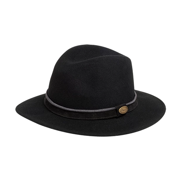 Mayer-Ρεπούμπλικα-Karfil-Hats-Black Ανδρικό καπέλο Mayer Ρεπούμπλικα | Karfil Hats Black Capelo