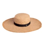 Γυναικείο καπέλο ήλιου Morticia Raffia Καπέλο ‘Ηλιου | Karfil Hats Black Capelo