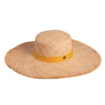 Γυναικείο καπέλο ήλιου Morticia Raffia Καπέλο ‘Ηλιου | Karfil Hats D. Yellow Capelo