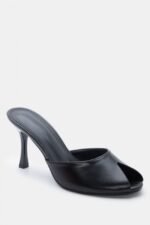 Γυναικεία mules Mules Peep Toe με Τακούνι – Μαύρο LUIGI – εικόνα 4