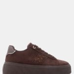 Γυναικεία sneakers Sneakers με Διακοσμητικό Strass – Καφέ Σκούρο LUIGI