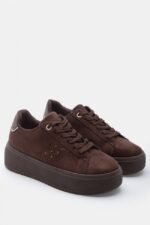 Γυναικεία sneakers Sneakers με Διακοσμητικό Strass – Καφέ Σκούρο LUIGI – εικόνα 3