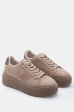 Γυναικεία sneakers Sneakers με Διακοσμητικό Strass – Μπεζ-Σκούρο LUIGI – εικόνα 3