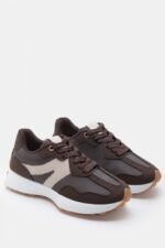 Γυναικεία sneakers Sneakers σε Συνδυασμό Χρωμάτων – Καφέ Σκούρο LUIGI – εικόνα 3