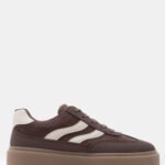 Γυναικεία sneakers Sneakers σε Συνδυασμό Χρωμάτων & Υλικών – Καφέ Σκούρο LUIGI