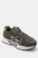Γυναικεία sneakers Sneakers σε Συνδυασμό Χρωμάτων – Χακί LUIGI – εικόνα 4