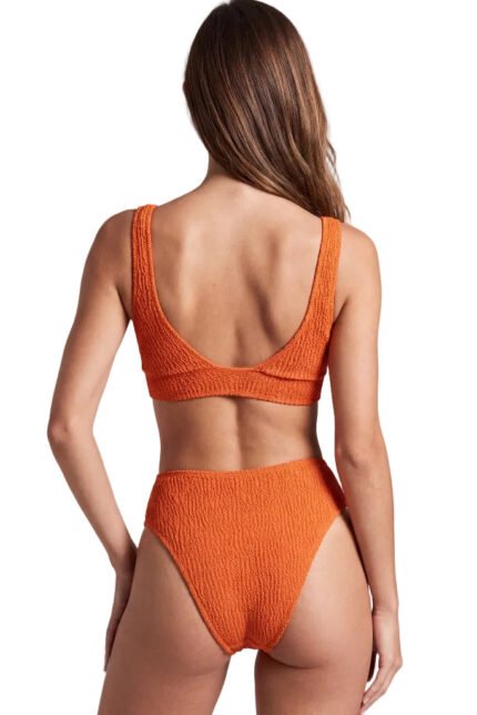Μαγιό Bikini Aster Orange Crinkle ρούχο της Zebras & Libras – εικόνα 2