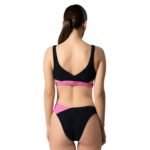 Μαγιό Bikini Bella Black/Pink Crinkle ρούχο της Zebras & Libras – εικόνα 2
