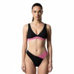 Μαγιό Bikini Bella Black/Pink Crinkle ρούχο της Zebras & Libras