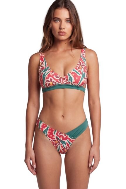 Μαγιό Bikini Bella Floral/Green ρούχο της Zebras & Libras