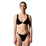 Μαγιό Bikini Evelyn Black Crinkle ρούχο της Zebras & Libras