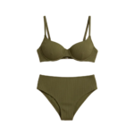 Μαγιό Bikini Evi Khaki (High Waist bottom) ρούχο της Zebras & Libras – εικόνα 3