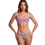 Μαγιό Bikini Naomi Fuchsia stripes ρούχο της Zebras & Libras