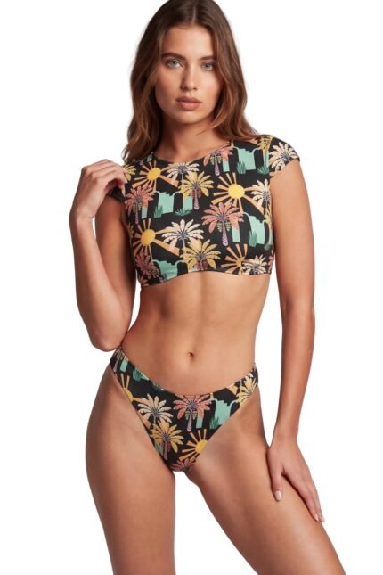 Μαγιό Bikini Silla Black Palms ρούχο της Zebras & Libras
