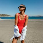 Ολόσωμο Μαγιό Caelia Red Crinkle ρούχο της Zebras & Libras – εικόνα 4