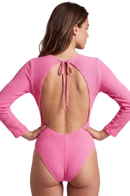 Ολόσωμο Μαγιό Joli Pink Crinkle ρούχο της Zebras & Libras – εικόνα 2