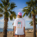 T-shirt Palm Oversized White ρούχο της Zebras & Libras – εικόνα 3