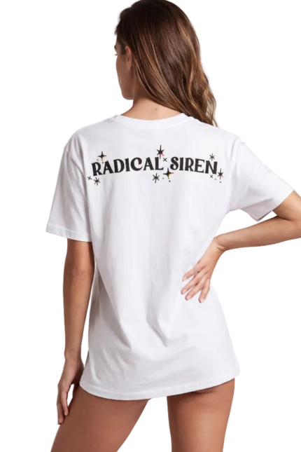 T-shirt Radical Siren Oversized White ρούχο της Zebras & Libras