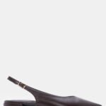 Γυναικείες γόβες Γοβάκια Slingback Μυτερά – Καφέ Σκούρο LUIGI