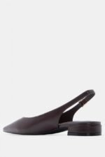 Γυναικείες γόβες Γοβάκια Slingback Μυτερά – Καφέ Σκούρο LUIGI – εικόνα 4
