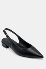 Γυναικείες γόβες Γοβάκια Slingback Μυτερά – Μαύρο LUIGI – εικόνα 3