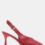 Γυναικεία slingback Γόβες Slingback με Τόκα – Κόκκινο LUIGI