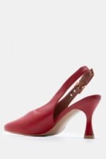 Γυναικεία slingback Γόβες Slingback με Τόκα – Κόκκινο LUIGI – εικόνα 4