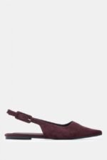 Γυναικεία slingback Γόβες Μυτερές Slingback με Τόκα – Μπορντό LUIGI – εικόνα 2
