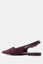 Γυναικεία slingback Γόβες Μυτερές Slingback με Τόκα – Μπορντό LUIGI – εικόνα 4