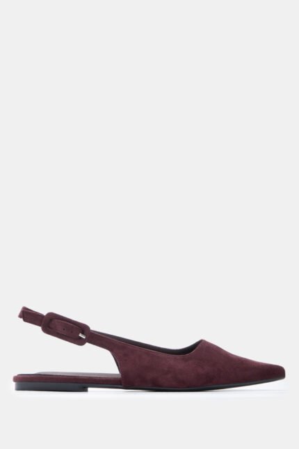 Γυναικεία slingback Γόβες Μυτερές Slingback με Τόκα – Μπορντό LUIGI