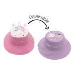 Παιδικό καπέλο Καπέλο Διπλής Όψης UPF 50 Unicorn/Star (Cotton) Pink Capelo