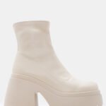 Γυναικείες μπότες Μποτάκια Κάλτσα Flatform – Μπεζ LUIGI