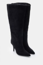 Γυναικεία παπούτσια Μπότες Μυτερές Μονόχρωμες – Μαύρο LUIGI – εικόνα 4