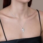 Σταυρός βάπτισης λευκόχρυσος Κ14 – Κορίτσι, Val΄Oro NstNastasia – εικόνα 2