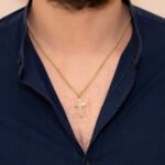 Σταυρός Βάπτισης για Αγόρι από Κίτρινο Χρυσό Κ18 NstNastasia – εικόνα 2