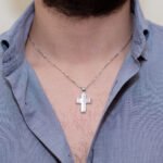 Σταυρός Βάπτισης για Αγόρι από Λευκό Χρυσό Κ14 NstNastasia – εικόνα 2