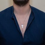 Σταυρός Βάπτισης για Αγόρια από Λευκό Χρυσό Κ14 NstNastasia – εικόνα 2