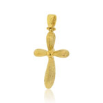 Σταυρός Βάπτισης για Κορίτσι Κίτρινο Χρυσό Κ14 με Πέτρες Ζιργκόν NstNastasia – εικόνα 2