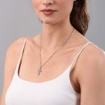 Σταυρός βάπτισης λευκόχρυσος Κ14 – Κορίτσι, Λευκό-Χρυσό NstNastasia – εικόνα 2